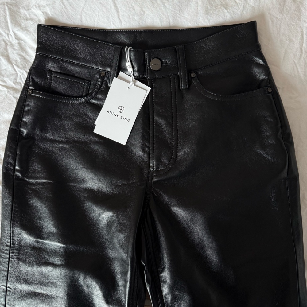 Anine bing Bruno Leather pants BNWT - Picture 6 of 8